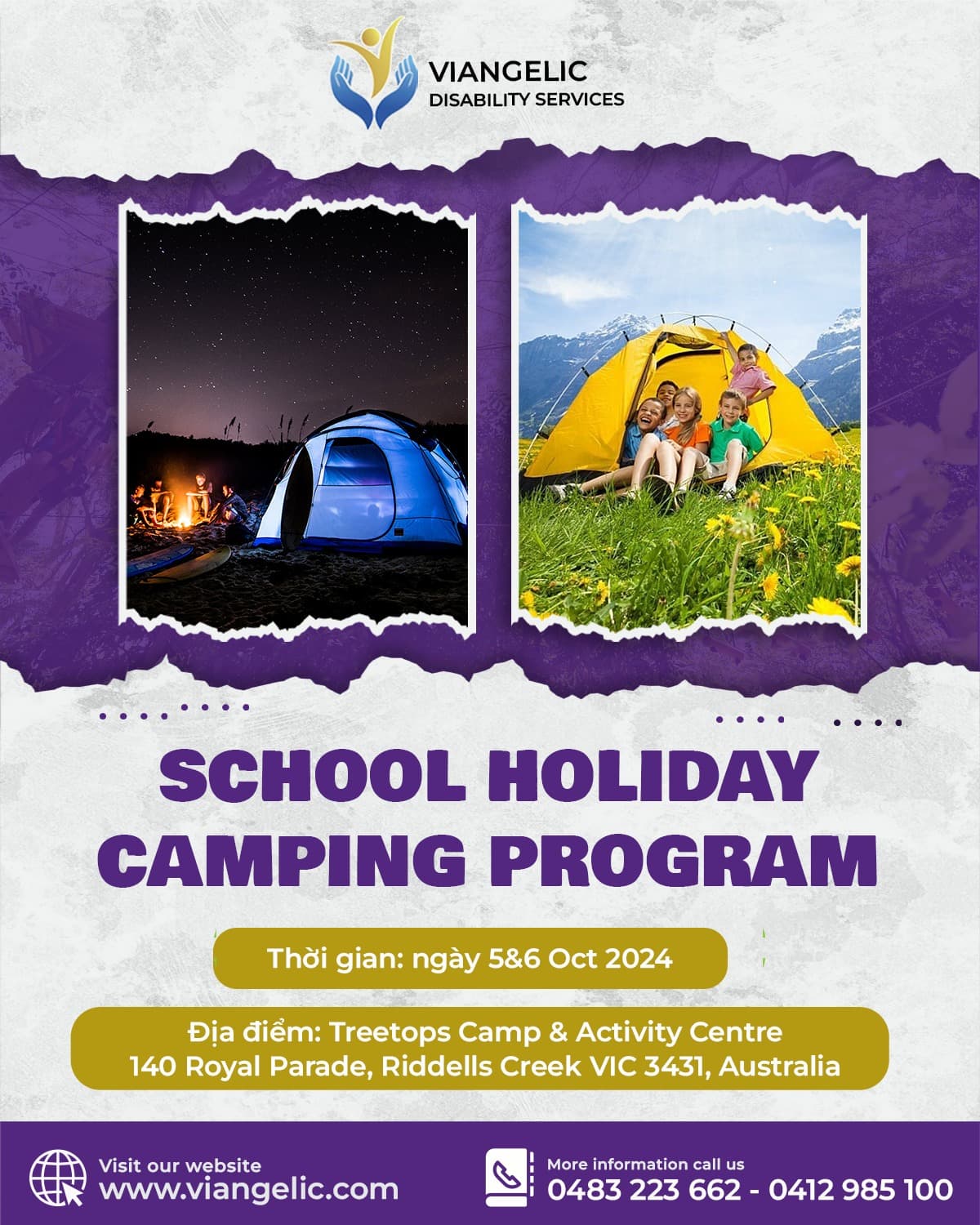 NÂNG CAO CÁC KỸ NĂNG VỚI HOẠT ĐỘNG CẮM TRẠI VÀ VUI CHƠI KHÁM PHÁ CÙNG VIANGELIC?