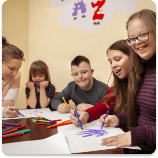 Viangelic team supporting participants in the community