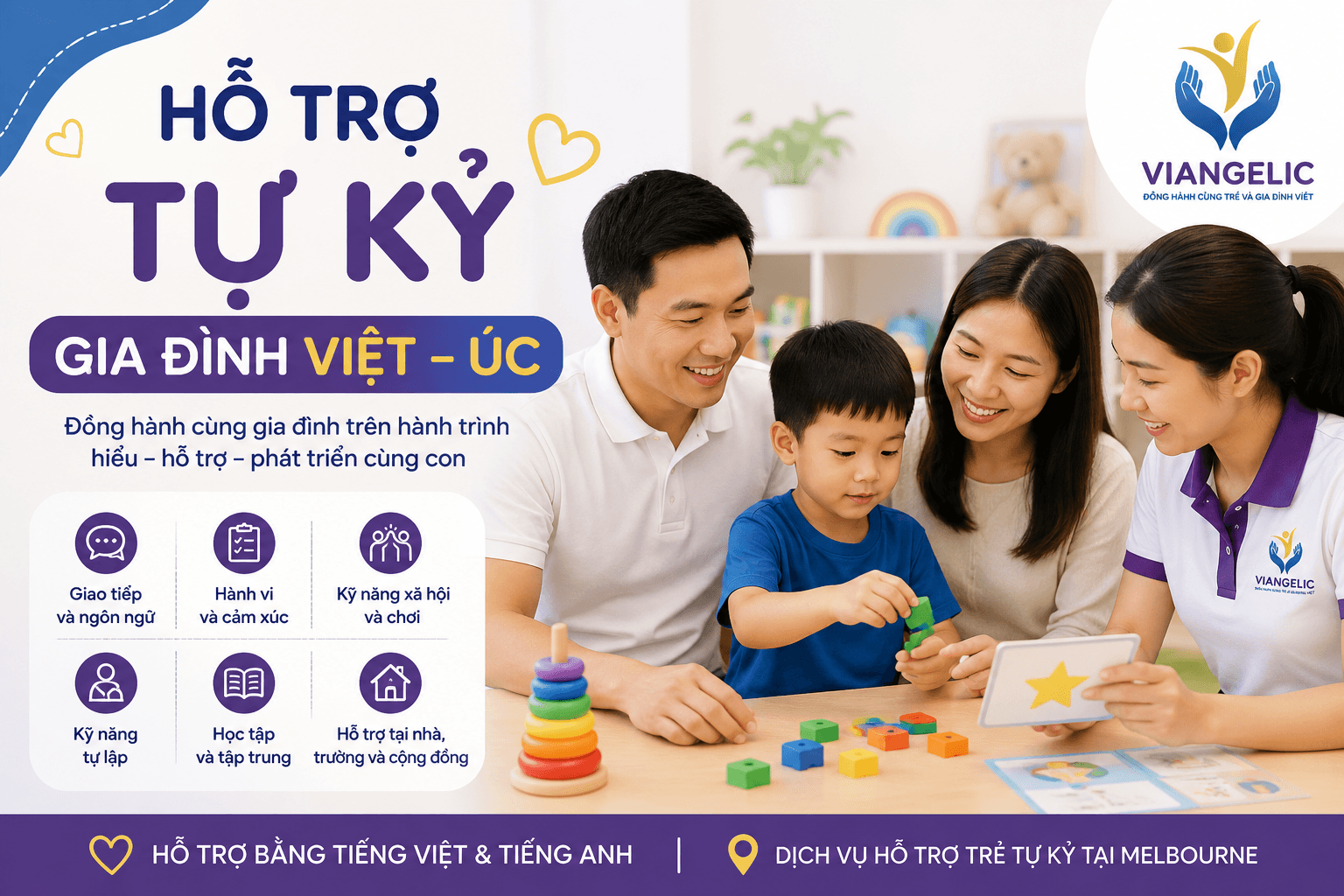 Hỗ Trợ Tự Kỷ Cho Gia Đình Việt-Úc tại Melbourne